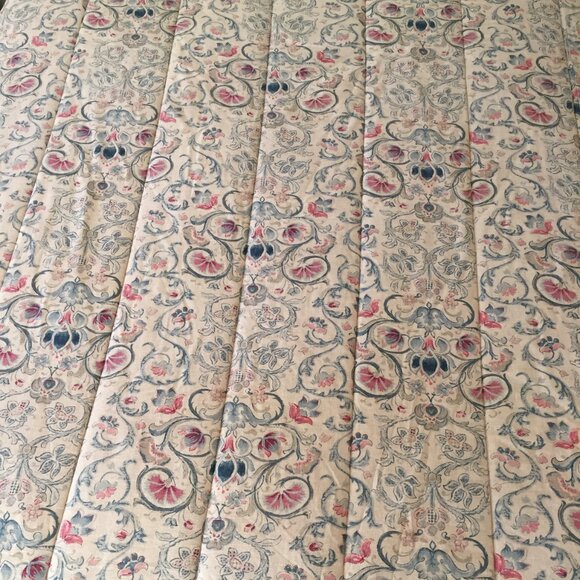 RALPH LAUREN Provence Floral Cotton Linen Blend Comforter- Size Full Queen